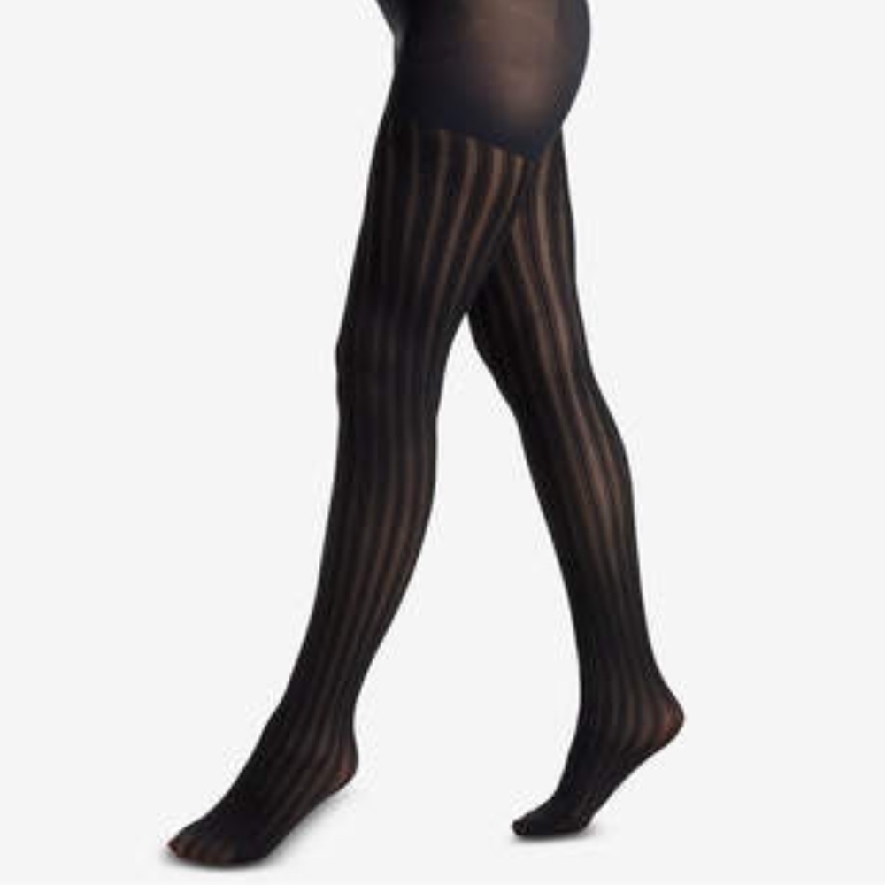 Deadstock Vintage Fogal Seamed Striped Tights